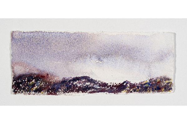 Making Space XXV, watercolour on Saint Armand, 11x4 in.
